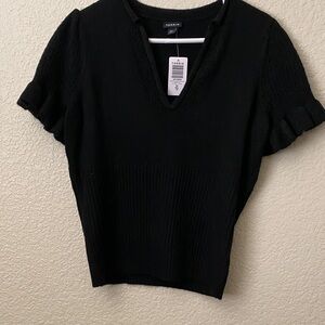 Torrid Black Short Sleeve Sweater